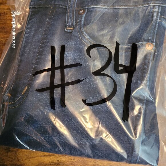 Madewell Jeans 27 Skinny 10" High Rise M2230 Dark Wash Tummy Control Stretch - Picture 13 of 13